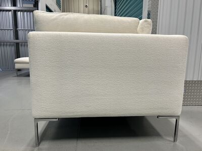 B&B Italia Charles Left-Facing Sectional &mdash; Off-White Rattier Fabric — thumbnail 4