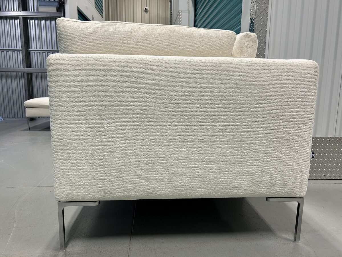 B&B Italia Charles Left-Facing Sectional &mdash; Off-White Rattier Fabric &mdash; photo 4