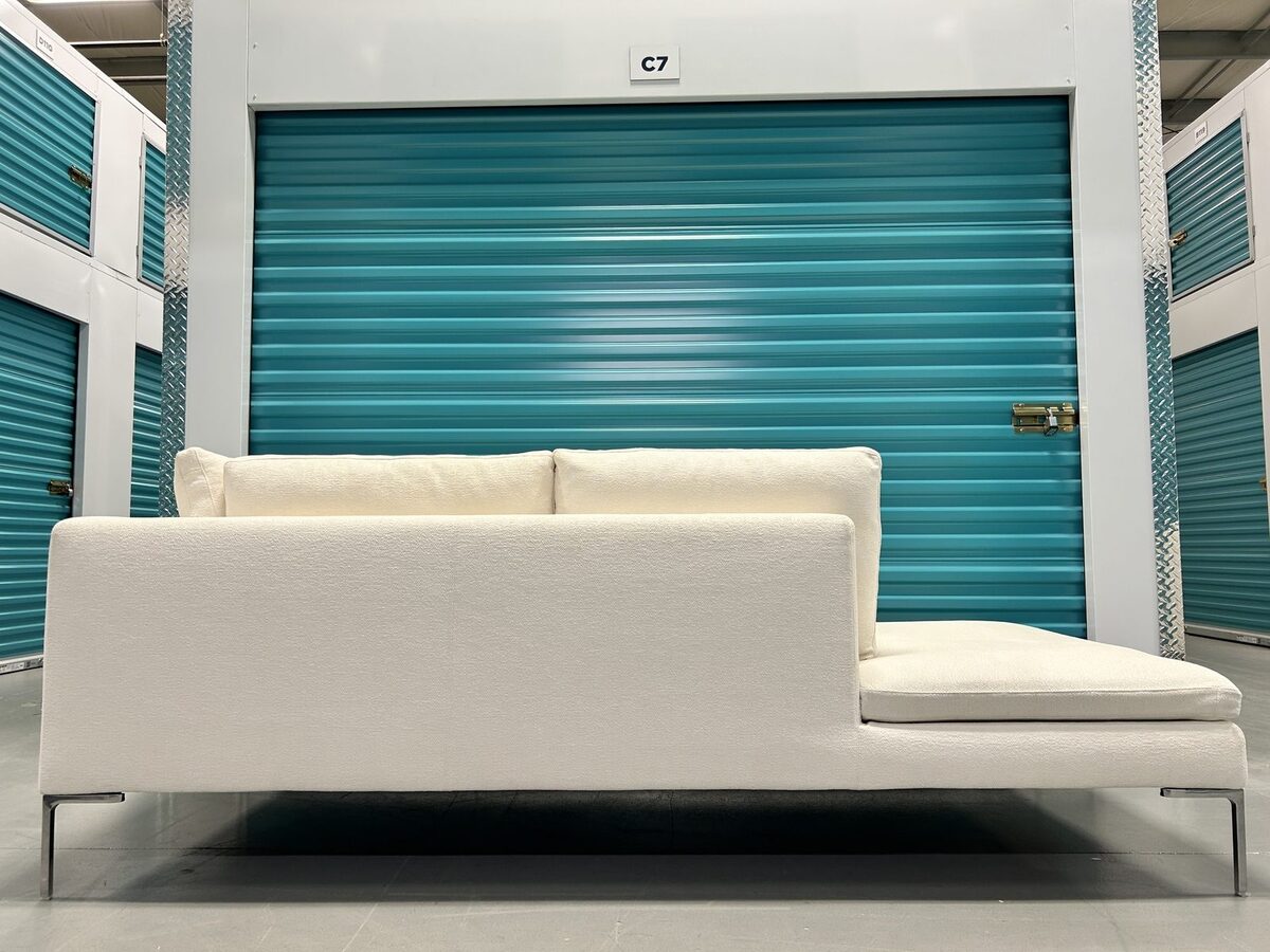 B&B Italia Charles Left-Facing Sectional &mdash; Off-White Rattier Fabric &mdash; photo 13