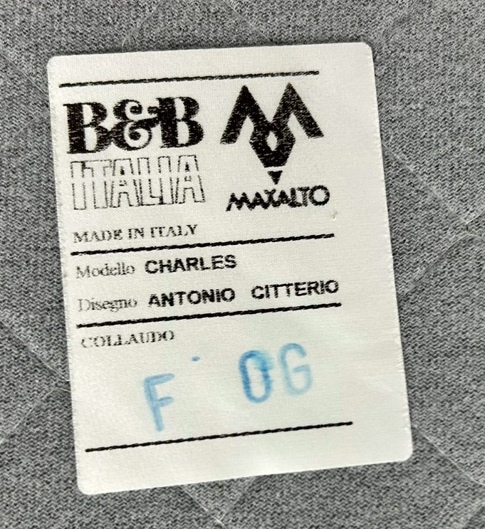 B&B Italia Charles Left-Facing Sectional &mdash; Off-White Rattier Fabric &mdash; photo 3