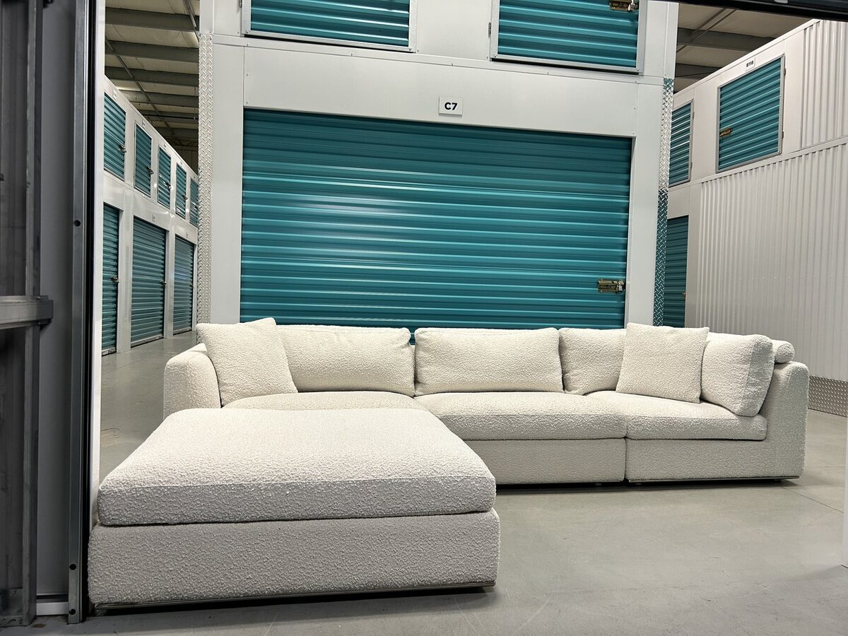 Rove Concepts Milo 6-Piece Modular Sectional — Pearl Chatou Bouclé